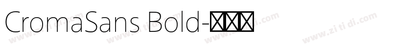 CromaSans Bold字体转换